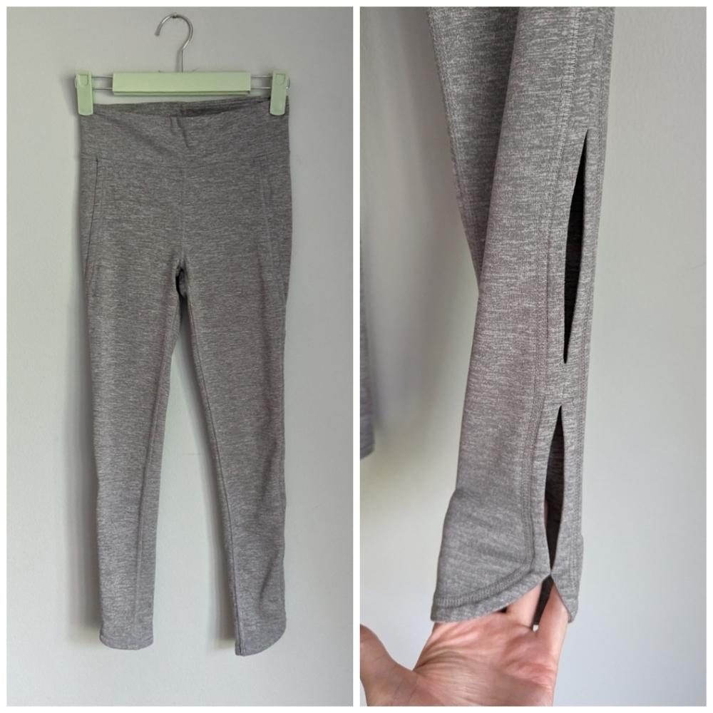 Free People Movement Women's XS High-Rise 3/4 Infinity Cut Out Leggings Grey 200